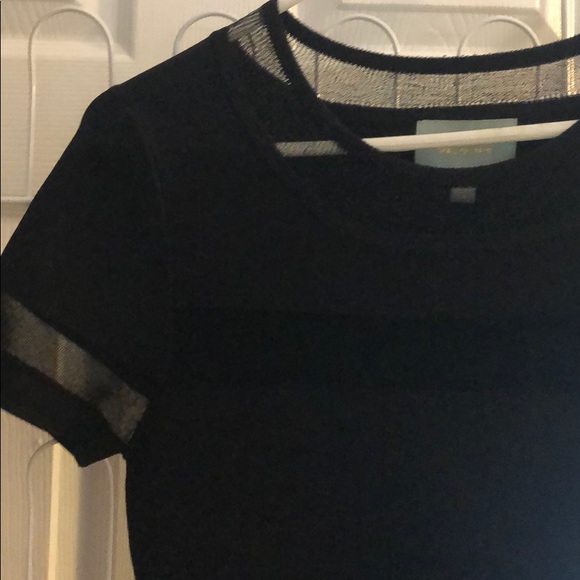 Black and sheer dress. - Picture 3 of 4